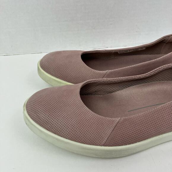 ECCO Women's 6 Barentz Ballet Slip on Loafers Dusty Pink Nubuck Comfortable - Picture 6 of 16